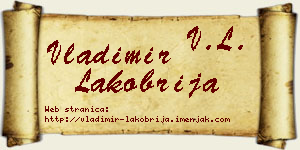 Vladimir Lakobrija vizit kartica
